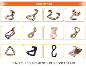 Sangle d'arrimage à cliquet de 2 pouces, 5000 kg, crochet en J pivotant, personnalisable, vente en gros, ceinture de cargaison, 3 blocs en caoutchouc pour le transport de voitures et de camions - Product Image 4