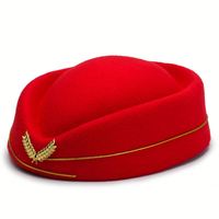 Disfraz de Aviador Personalizado, Cosplay de Compañero de Vuelo, Azafata, Etiqueta de Compañero de Vuelo, Gorra de Boina