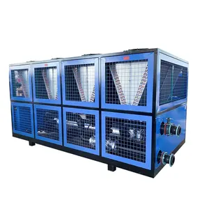 Enfriador de agua refrigerado por aire industrial 80HP R410A 240KW CE con sistemas 4X20HP