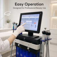 Machine professionnelle d'hydrodermabrasion 14 en 1, machine de beauté faciale multifonctionnelle pour salon de beauté, équipement de soin de la peau