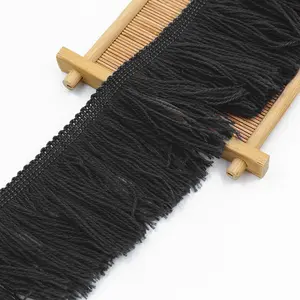 wholesale black white red 7cm 3 inches acrylic wool lace woolen brush fringe