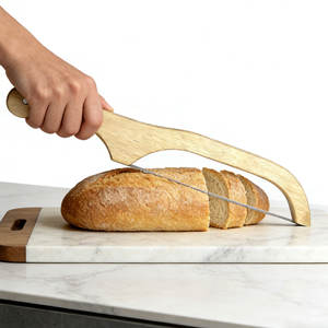 <span class=keywords><strong>Cuchillo</strong></span> de Pan Profesional para Panaderos, Acero Inoxidable, Mango de Madera, Ecológico, Ambidiestro, Acabado Mate, 280mm, Cocina - Product Image 4