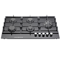Cuisinière à gaz compacte multi-brûleurs pour les acheteurs en gros et les distributeurs, cuisinière à gaz encastrable