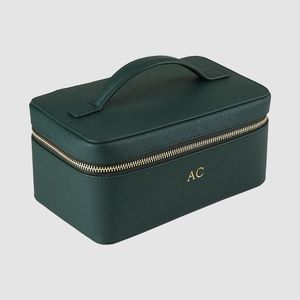 Portable Makeup Cosmetic <strong>case</strong> Bag Toliletry Bag Genuine <strong>Leather</strong> <strong>Jewelry</strong> <strong>case</strong> Organizer Cosmetic <strong>case</strong> for <strong>Travel</strong> - Product Image 4