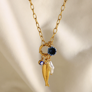 Un collier à boucle à ressort unique et créatif en acier inoxydable 18K avec un style européen et américain - Product Image 3