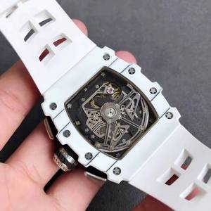 Reloj Mecánico Automático Multifunción Cronógrafo de Cerámica Blanca Street Trend 1103 para Hombre, Resistente a Impactos y al Agua, para Exteriores - Product Image 5