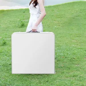 Portable Aluminum Alloy <b>Folding</b> <b>Table</b> Home Promotion Night Market Stall Foldable Picnic <b>Table</b> Chairs for Camping Style <b>Outdoor</b> - Product Image 4