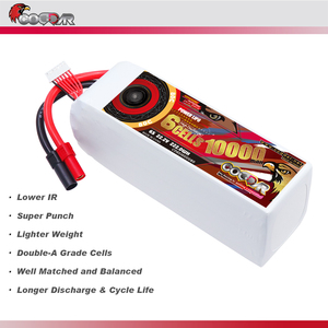 CODDAR 6S <strong>10000MAH</strong> 22.2V 80C XT150 10inches FPV Drone Aerial Photography Model Aerobatic Flight AeroPlane RC Car <strong>LiPo</strong> <strong>Battery</strong> - Product Image 4