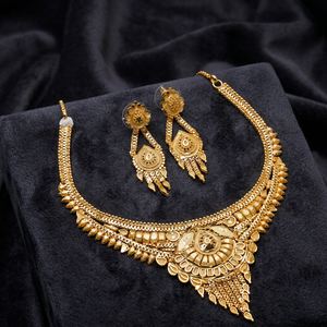 Wholesale Fashion 14K 18K 24K Gold Plated Jewelry, Traditional Design Jewelry, Forming Necklaces Set, Brass Gold Filled Jewelry. - Product Image 1