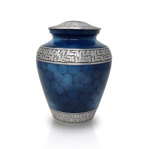 Urna de cremación metálica de diseño moderno de Venta caliente Memorial duradero sólido para servicios de entierro de cenizas - Product Image 3