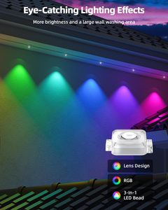 Lumière LED programmable intelligente à commande par application, pour décoration de Noël et de fêtes, éclairage commercial à points LED - Product Image 3