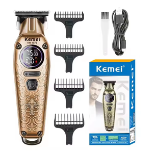 Kemei Km-1576 1200mAh <span class=keywords><strong>Tondeuse</strong></span> de Barbier <span class=keywords><strong>Sans</strong></span> <span class=keywords><strong>Fil</strong></span> Professionnelle en Métal pour Salon de Coiffure et Toilettage - Product Image 6