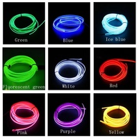 PEL Car 12V LED Auto lights 1M 3M 5M bandes de lumière froide bandes de décoration intérieure de ligne lampes avec USB lumière ambiante de voiture