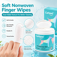 Lingettes dentaires pour chiens en coton doux à marque privée pour le nettoyage des dents, l'élimination de la plaque et du tartre et une haleine fraîche