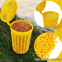 Boîte à appâts et piège à crabe en plastique étanche pour truite et carpe-Accessoires de pêche