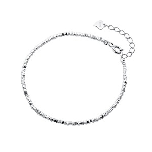 S925 <b>Silver</b> Fine Chain Link <b>Bracelet</b> Female Jewelry Irregular Broken <b>Silver</b> Simple Niche Design Douyin Live Hot Selling Model - Product Image 3