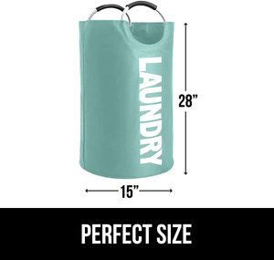 Logo personalizzato cesto portabiancheria grande sacchetto portaoggetti pieghevole <span class=keywords><strong>per</strong></span> vestiti sporchi fodera <span class=keywords><strong>per</strong></span> cesti durevoli - Product Image 4