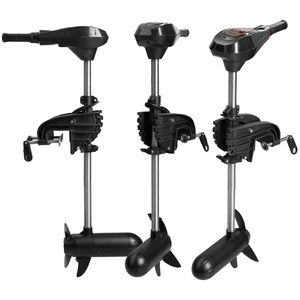 Moteur de pêche 12V 35lbs pour sports nautiques, moteur de bateau portable, arbre en acier inoxydable, commande manuelle pour la pêche, le kayak, le SUP, l'océan - Product Image 1