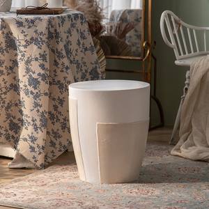 Table d'appoint de canapé en oxyde de magnésium de luxe français <span class=keywords><strong>petit</strong></span> bloc de <span class=keywords><strong>bois</strong></span> pour salon pour HomeStay appartement hall d'entrée <span class=keywords><strong>banc</strong></span> à chaussures - Product Image 3