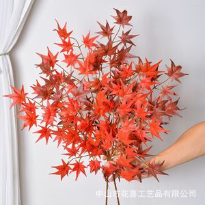 Feuilles d'érable artificielles Flower Delight, 30cm-100cm, fleurs en soie haute simulation pour décorations de maison et de mariage - Product Image 4