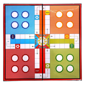 Juego de Mesa 2 en 1 Ludo y Serpientes y Escaleras, Cartón Laminado en PVC, Plegable, Educativo, Familiar, Juego de Interior - Product Image 4