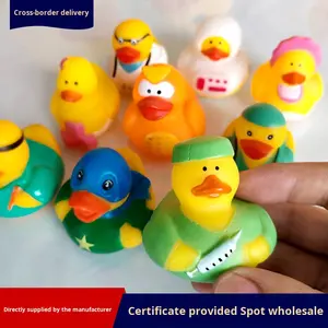 Pato de vinilo ecológico no tóxico con logotipo personalizado, juguete <span class=keywords><strong>para</strong></span> apretar, juego de chirrido, sonido de agua, pato de Doctor creativo <span class=keywords><strong>para</strong></span> <span class=keywords><strong>regalo</strong></span> promocional - Product Image 2