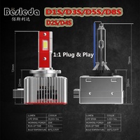 Usine D1S phare Led 70W D2S D3S D4S D8S lampe frontale de voiture pour A6 A8 D1S phare de voiture Led D1 D2 D3 D4 D8 ampoule Led