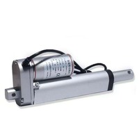Mini actionneur linéaire électrique portable DC 12V 24V avec course de 50 à 500 mm, moteur pas à pas et IP65 pour l'automatisation servo