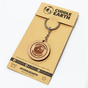 Promotional Gifts Favors Charm Wood <b>Key</b> <b>Chain</b> Custom Personalized Carving Plain Pouch Cork Blank Wooden Keychain - Product Image 4