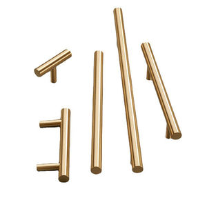 Poignée de style barre en T en laiton massif pur taille et couleur ne se décolore pas personnalisé meubles armoire tiroir longues poignées - Product Image 6