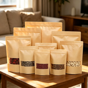 Sachets Ziplock Personnalisés Imprimés pour Aliments pour Animaux, Sachets Souples à Fermeture Éclair pour Bonbons et Gommes, Emballage Alimentaire avec Fenêtre Transparente - Product Image 1