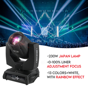 Venta caliente 230W Mini <span class=keywords><strong>7R</strong></span> <span class=keywords><strong>Beam</strong></span> Luz con cabezal móvil 16 Prisma + <span class=keywords><strong>Efecto</strong></span> arcoíris con emisión RGBW para escenario - Product Image 3