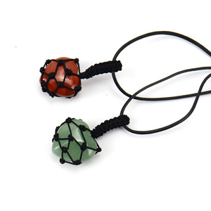 Collar con colgante de cristal de amatista natural en forma de corazón, tejido a mano, en oferta en vivo en TikTok, N703 - Product Image 3