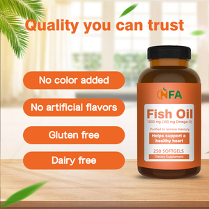 ผู้ผลิตอาหารเสริมตัวนิ่มน้ำมันปลา1000มก. ช่วยพยุงหัวใจสุขภาพสำหรับผู้ใหญ่ผลิตภัณฑ์เสริมน้ำมันปลาปราศจากกลูเตน - Product Image 4