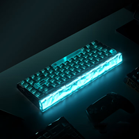 Teclado Inalámbrico AULA Hero68 XS con Interruptores Magnéticos, Teclado para Esports Tri-Modo, 0.005MM 8Khz 0.125ms Rapid Trigger