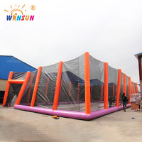 Permainan Olahraga Interaktif Tiup PVC Komersial Winsun Giant untuk Dewasa Bersertifikasi CE Bebas Timbal Tahan Api