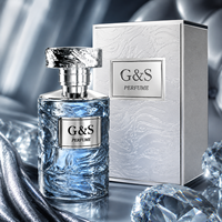 Botol Parfum Kosong Kaca Bentuk Bulat dengan Pompa Semprot Harga Pabrik 50ml/100ml, Dapat Disesuaikan dengan Sablon dan Kotak Kemasan Kosmetik