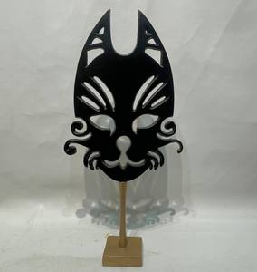 Escultura abstracta moderna de rostro en aluminio con un diseño facial único de forma abierta, precio al por mayor - Product Image 6