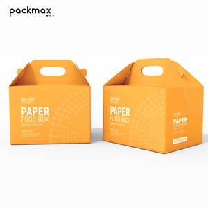 Eco-friendly Biodegradable Recyclable Kraft Paper 2mm <b>Foldable</b> Portable Tote Packaging <b>Box</b> Customizable Printing Reusable for - Product Image 3
