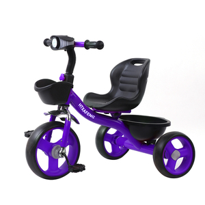<span class=keywords><strong>Tricycle</strong></span> bon marché pour bébé garçon, vélo de Gril avec siège réglable, panier de rangement, vélo à 3 roues pour enfants à conduire - Product Image 3