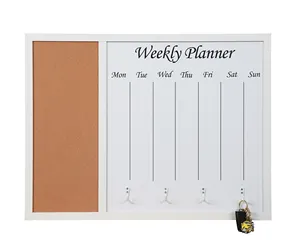 白板干擦和软木板24x 36英寸磁性白板日历，待办事项清单