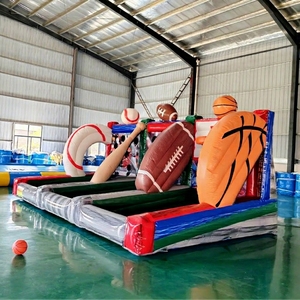Jeux de tir sportifs gonflables 3 en 1 populaires pour carnaval, combo commercial PVC baseball, football, basketball à vendre - Product Image 1