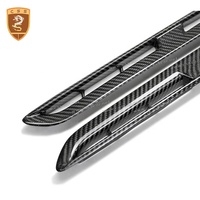 Conduits d'aération de garde-boue avant en fibre de carbone véritable pour Nissan GTR R35 2008-2024, style OEM, garniture de prise d'air latérale du garde-boue
