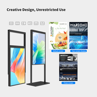 Pantalla LCD Móvil para Publicidad en Interiores, para Centros Comerciales y Exposiciones, OEM SDK, se Puede Unir, CMS