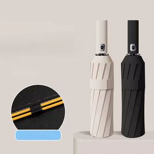 Logo Portable Automatic Open Strong Three Folding <b>Windproof</b> Compact Travel Car Foldable Uv <b>Umbrella</b> - Product Image 6