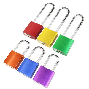 Cadenas personnalisé à anse de 25 mm, cadenas de sécurité en aluminium massif coloré - Product Image 5