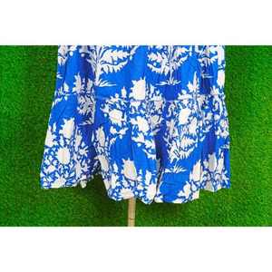 Elegante Falda Azul para Mujer, Ligera, de Algodón Indio, Estampada a Mano por Expertos Artesanos, Hecha a Mano, Talla Personalizada, Precio al por Mayor - Product Image 2