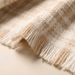 Bufanda Larga Clásica Británica de Otoño, 100% Pura, Transpirable, Suave, con Diseño a Cuadros, Ecológica, Ligera, con Logotipo Personalizado - Product Image 2