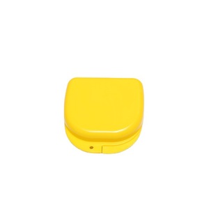 Orthodontic Braces Case Plastic Storage <b>Box</b> 75mm Inner Diameter Portable Dustproof With Lid <b>For</b> Tooth Retainer Denture - Product Image 2