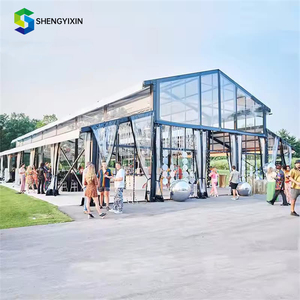 هيكل إطار شفاف كبير لمكان الكنيسة 30x50 خيمة شفافة الأتريوم الزجاج خيام للبيع - Product Image 3